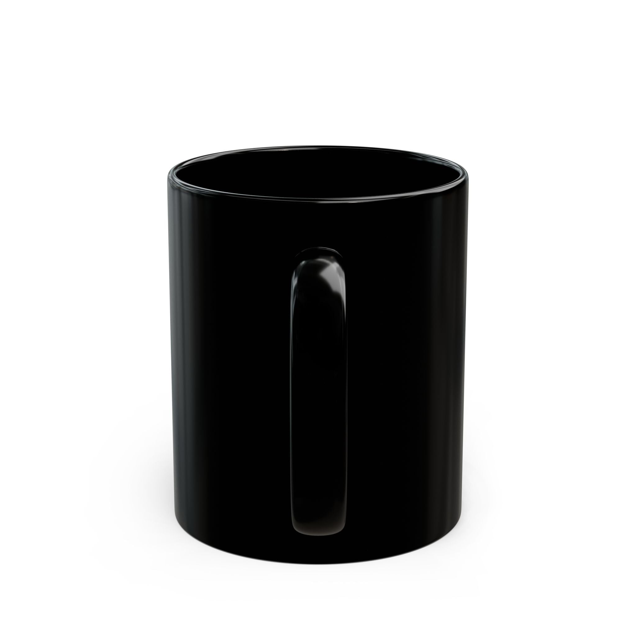 Fish Hunter Black Mug