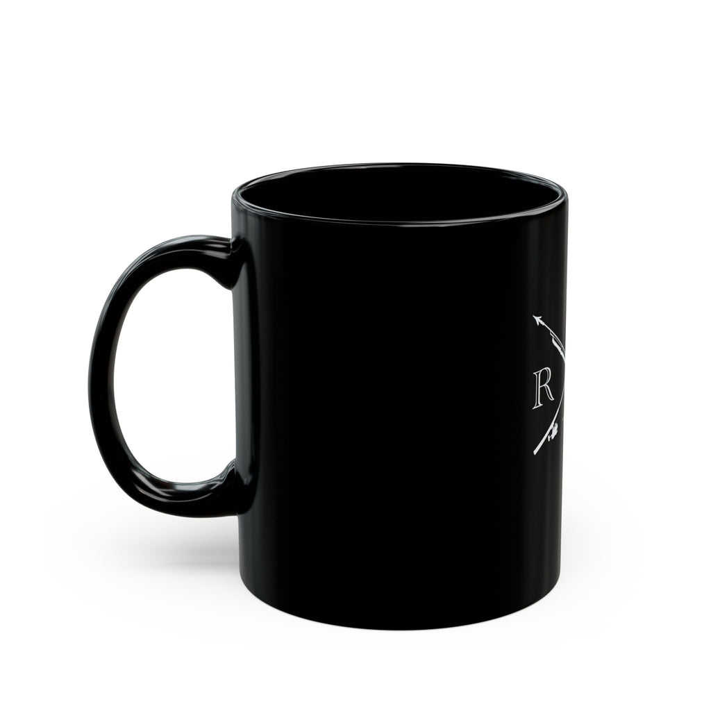 Fish Hunter Black Mug