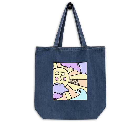 SWRX denim tote bag