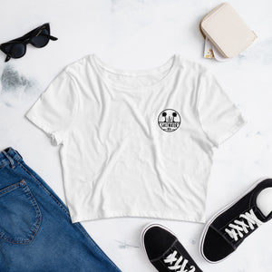 Women’s Crop white swrx logo Tee
