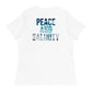 Women's Peace and Salinity  Relaxed T-Shirt